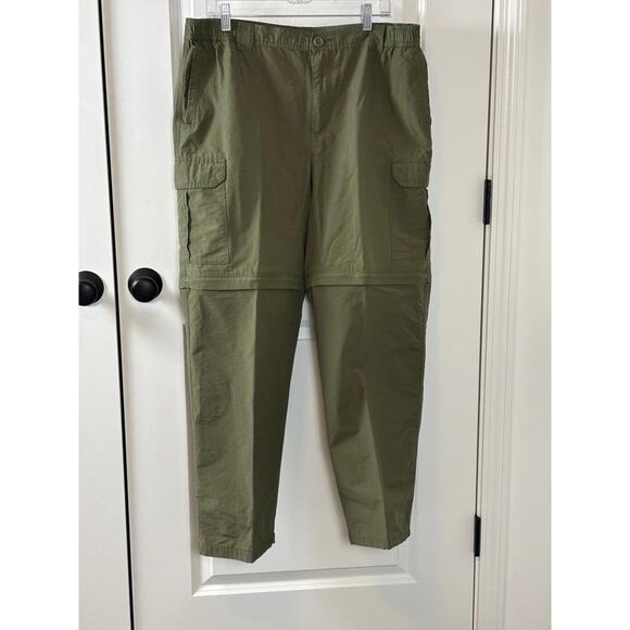 Columbia Sportswear Other - Columbia Convertible Cargo Pants Olive Green Zip Off Legs Mens 36x32